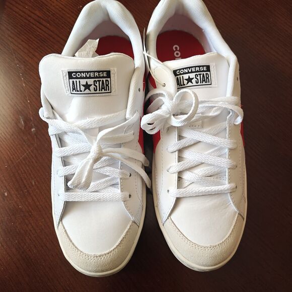 M9/W10.5 Converse Pro Blaze Classic Ox A08645C White Red Egret - Picture 3 of 8